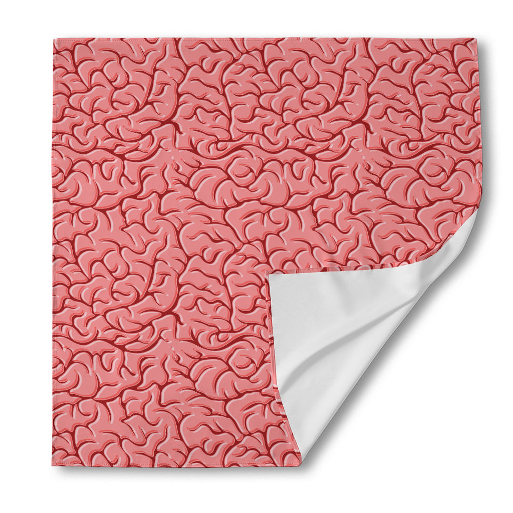 Human Brain Print Silk Bandana