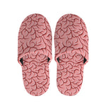 Human Brain Print Slippers