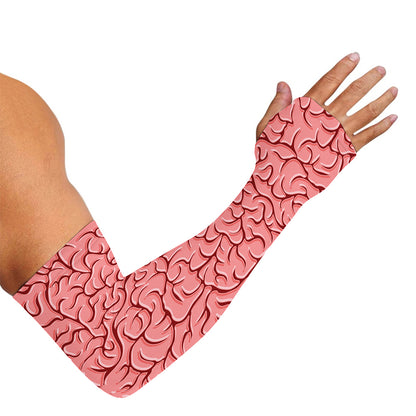 Human Brain Print Sun Protection Arm Sleeves