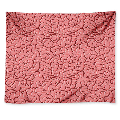 Human Brain Print Tapestry