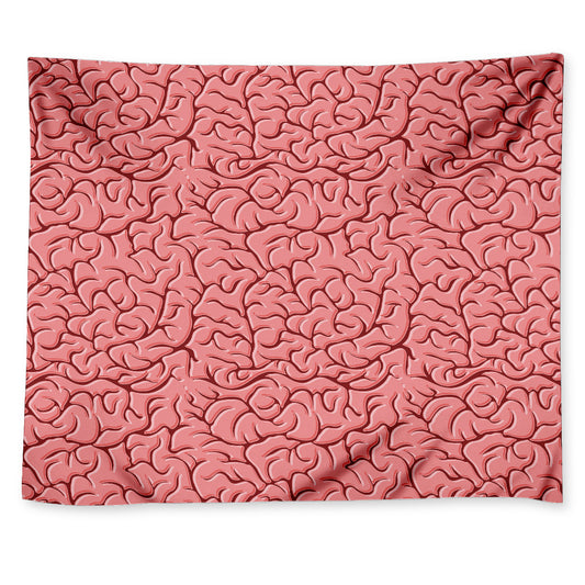 Human Brain Print Tapestry