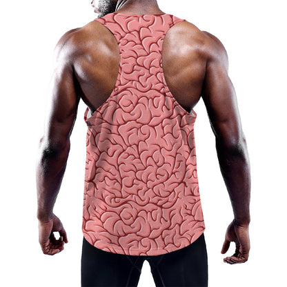 Human Brain Print Training Tank Top