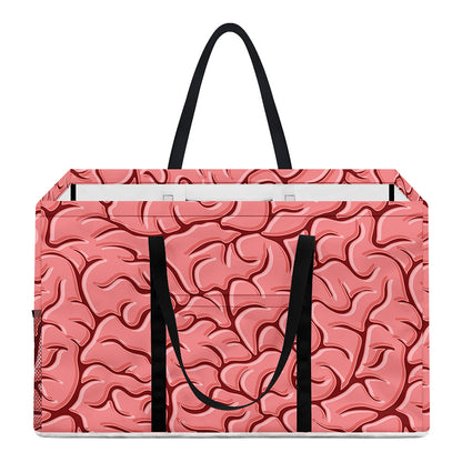 Human Brain Print Utility Tote Bag