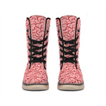 Human Brain Print Winter Boots
