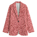 Human Brain Print Women's Cotton Blazer