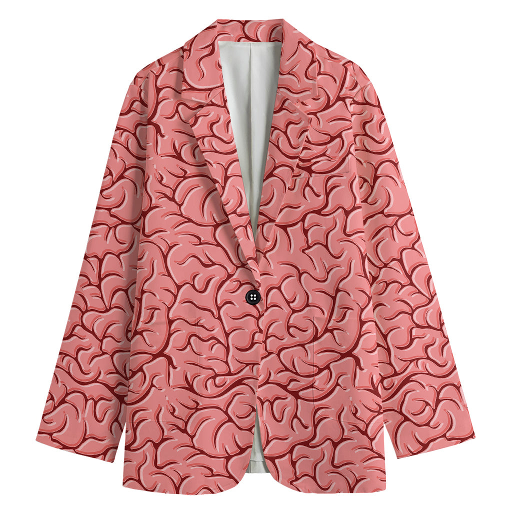 Human Brain Print Women's Cotton Blazer