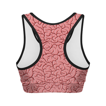 Human Brain Print Women's Sports Bra