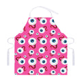 Human Eyeball Pattern Print Adjustable Apron