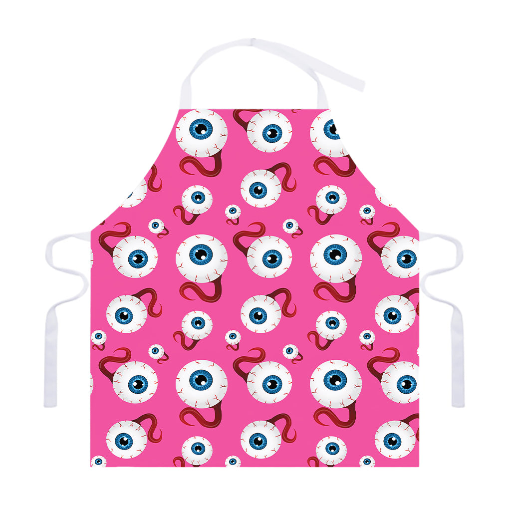 Human Eyeball Pattern Print Adjustable Apron