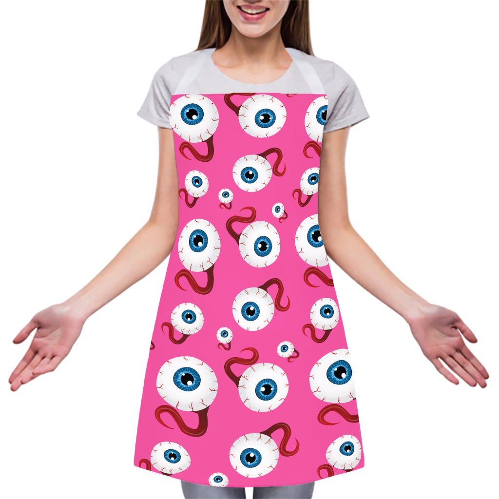 Human Eyeball Pattern Print Adjustable Apron