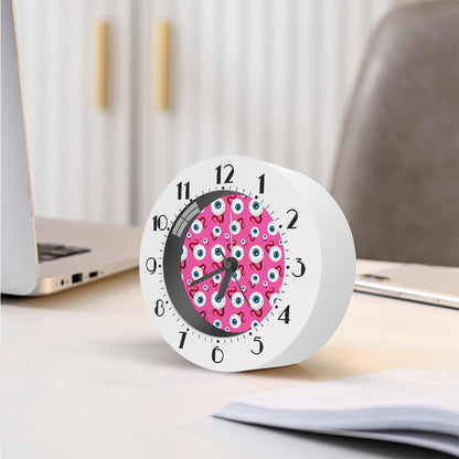 Human Eyeball Pattern Print Alarm Clock