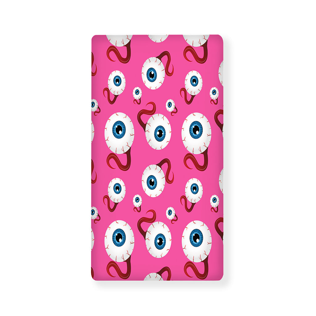 Human Eyeball Pattern Print Baby Crib Sheet