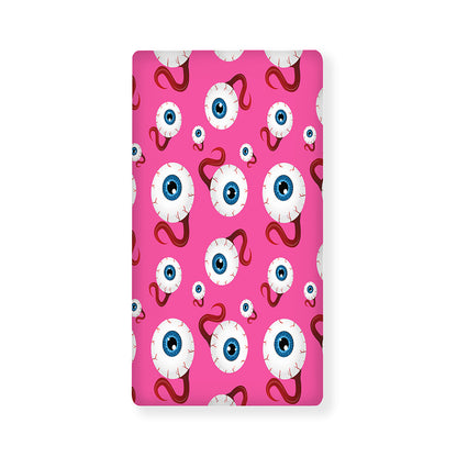 Human Eyeball Pattern Print Baby Crib Sheet