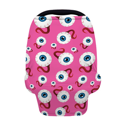 Human Eyeball Pattern Print Baby Seat Cover