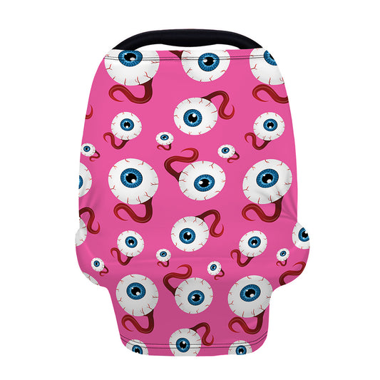 Human Eyeball Pattern Print Baby Seat Cover
