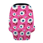 Human Eyeball Pattern Print Baby Seat Cover