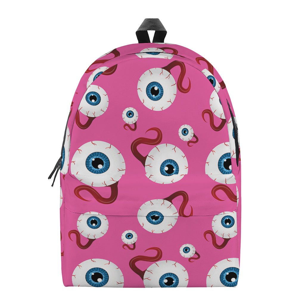 Human Eyeball Pattern Print Backpack