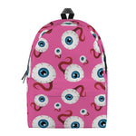 Human Eyeball Pattern Print Backpack