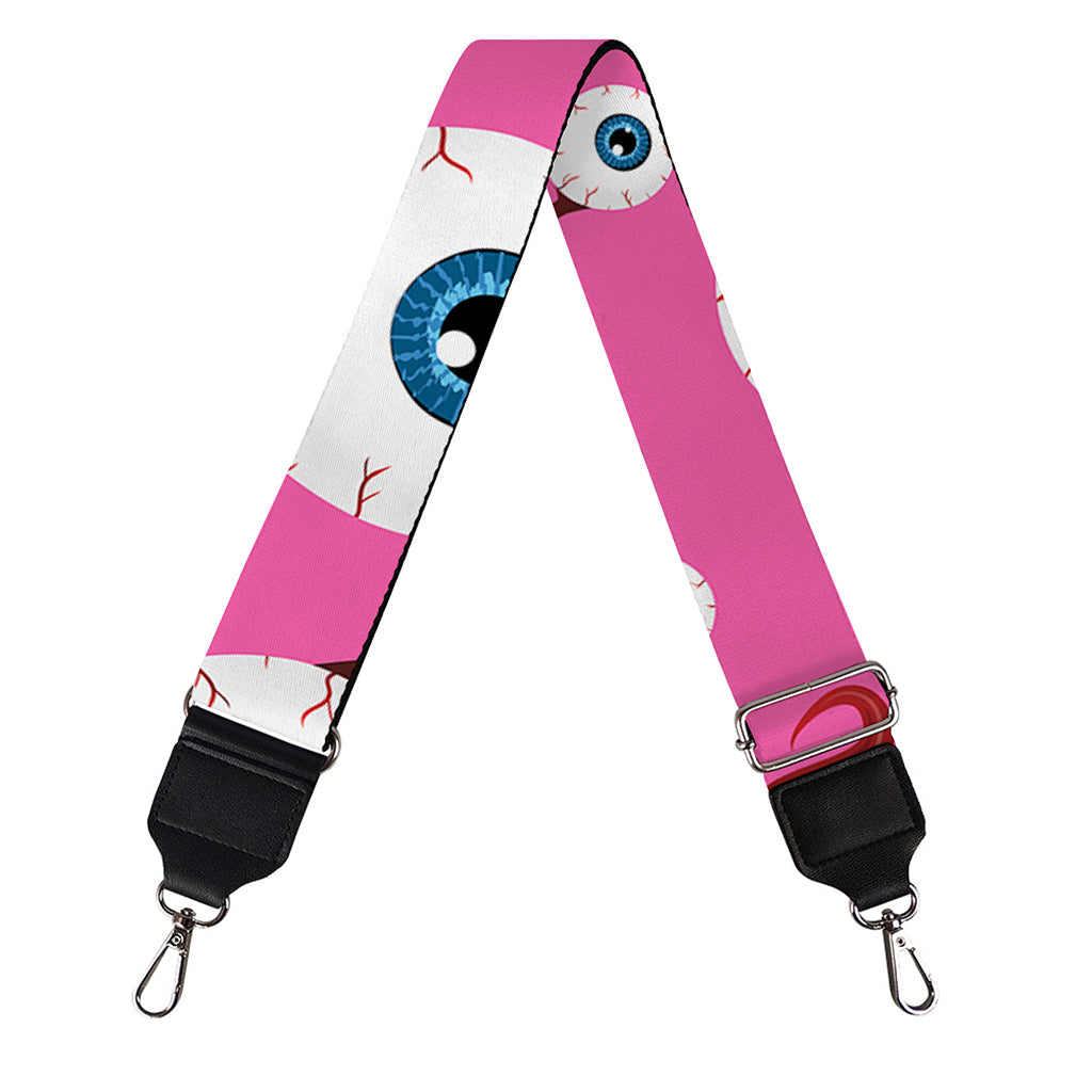 Human Eyeball Pattern Print Bag Strap