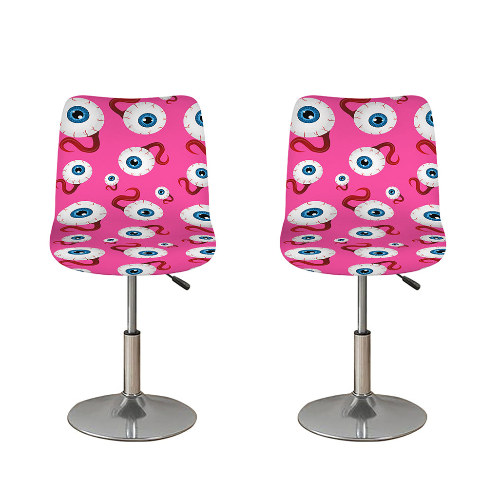 Human Eyeball Pattern Print Bar Stool Covers
