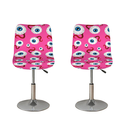 Human Eyeball Pattern Print Bar Stool Covers