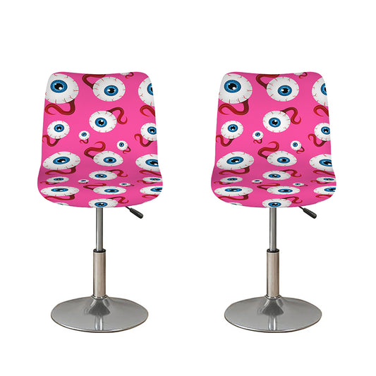 Human Eyeball Pattern Print Bar Stool Covers