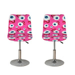 Human Eyeball Pattern Print Bar Stool Covers