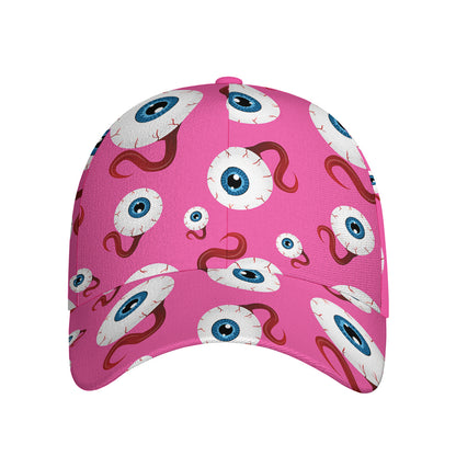 Human Eyeball Pattern Print Baseball Cap