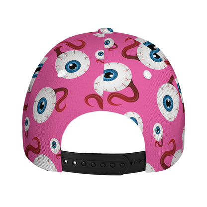 Human Eyeball Pattern Print Baseball Cap