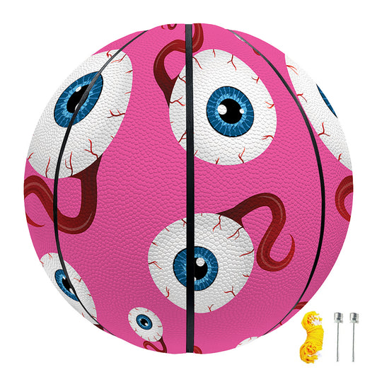 Human Eyeball Pattern Print Basketball