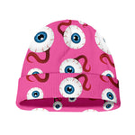 Human Eyeball Pattern Print Beanie