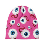 Human Eyeball Pattern Print Beanie