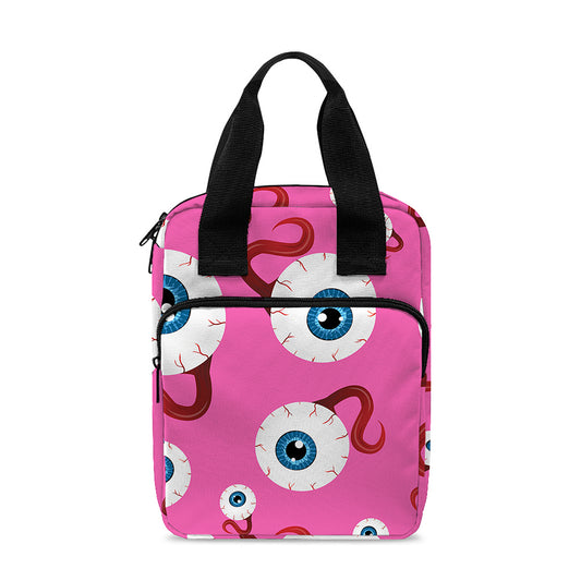 Human Eyeball Pattern Print Bible Tote Bag