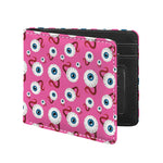 Human Eyeball Pattern Print Bifold Wallet