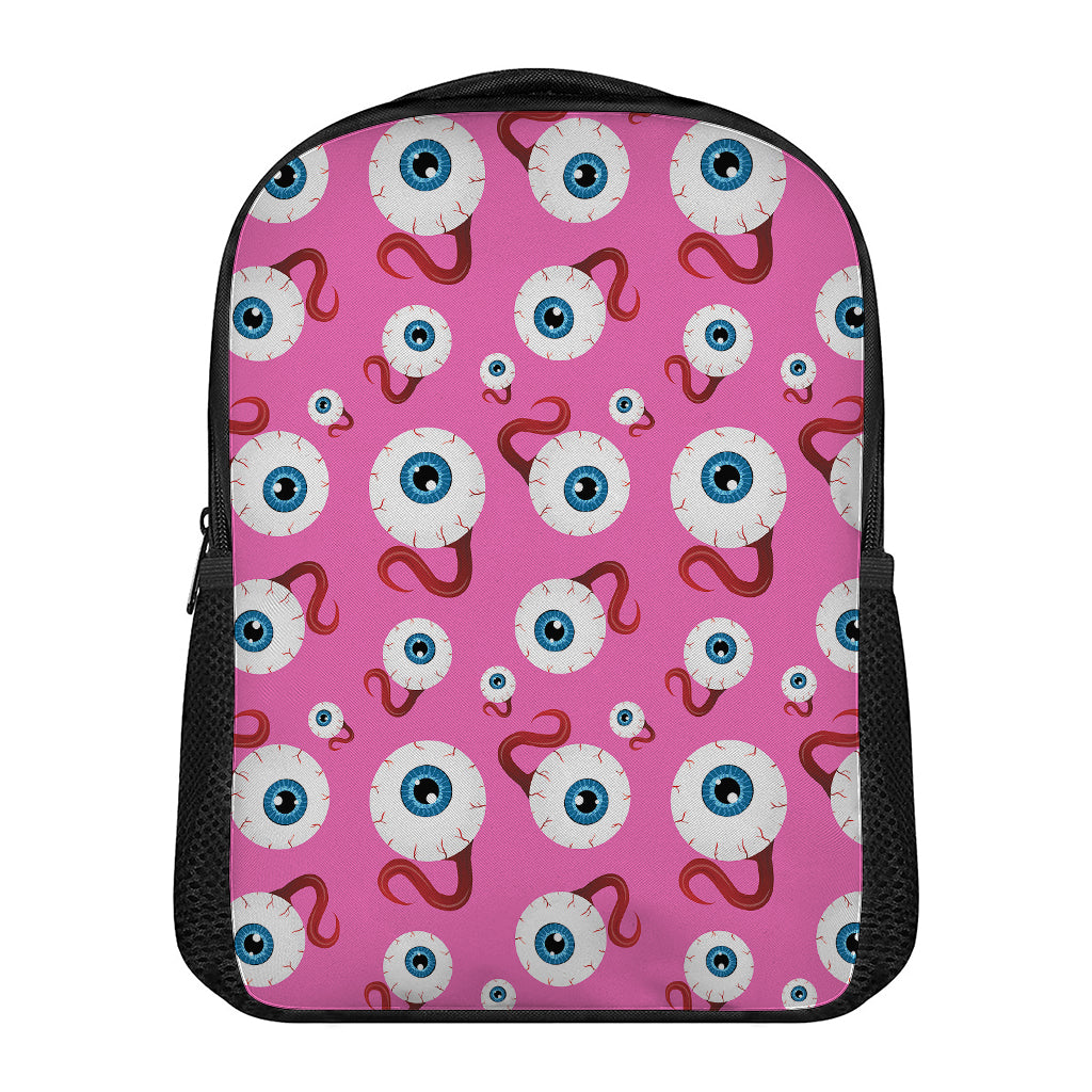 Human Eyeball Pattern Print Casual Backpack