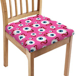 Human Eyeball Pattern Print Chair Cushion Cover