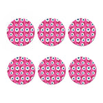 Human Eyeball Pattern Print Coaster Set