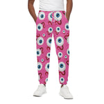 Human Eyeball Pattern Print Cotton Pants
