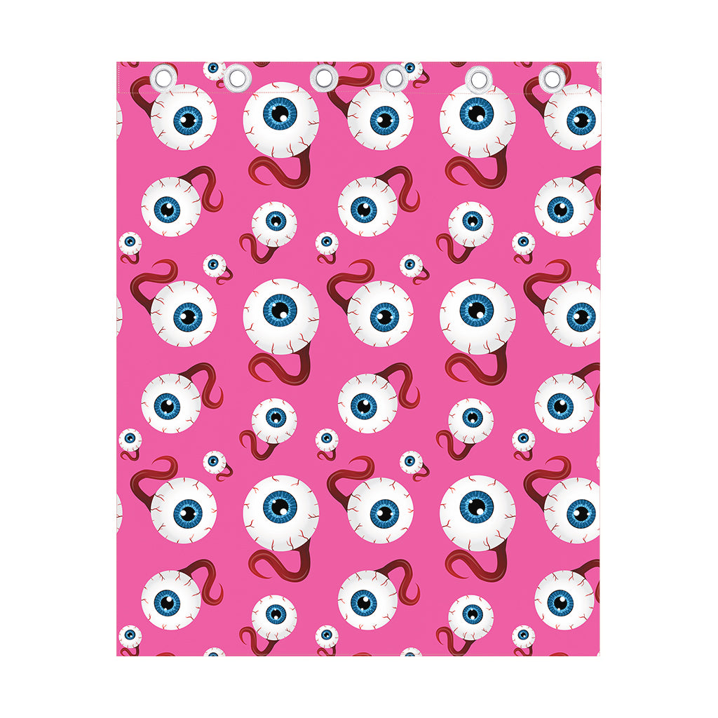 Human Eyeball Pattern Print Curtain