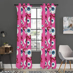 Human Eyeball Pattern Print Curtain