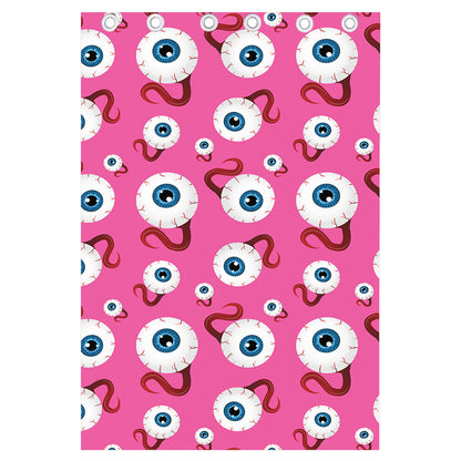 Human Eyeball Pattern Print Curtain