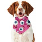 Human Eyeball Pattern Print Dog Bandana