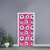 Human Eyeball Pattern Print Door Sticker