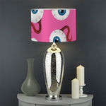Human Eyeball Pattern Print Drum Lamp Shade
