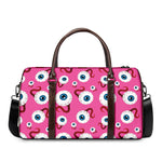 Human Eyeball Pattern Print Duffle Bag