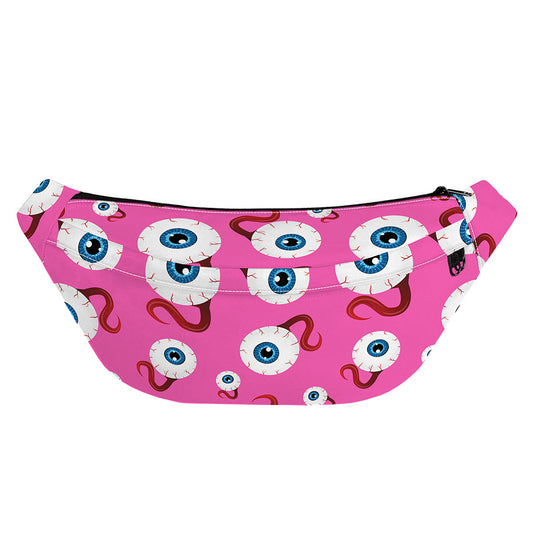 Human Eyeball Pattern Print Fanny Pack
