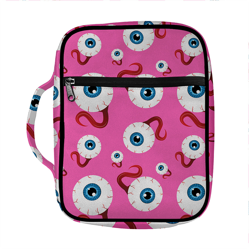 Human Eyeball Pattern Print Front Pocket Bible Bag