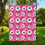 Human Eyeball Pattern Print Garden Flag