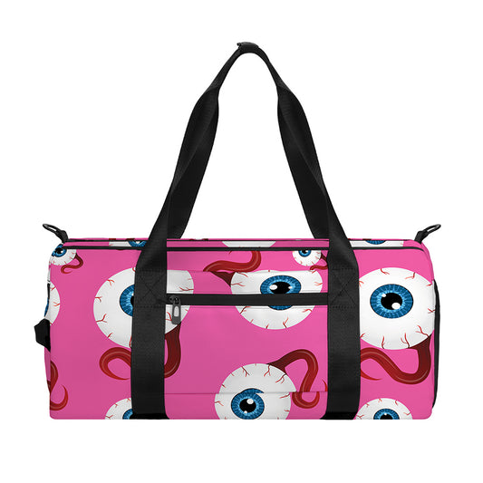 Human Eyeball Pattern Print Gym Bag