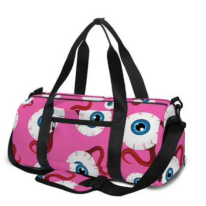 Human Eyeball Pattern Print Gym Bag